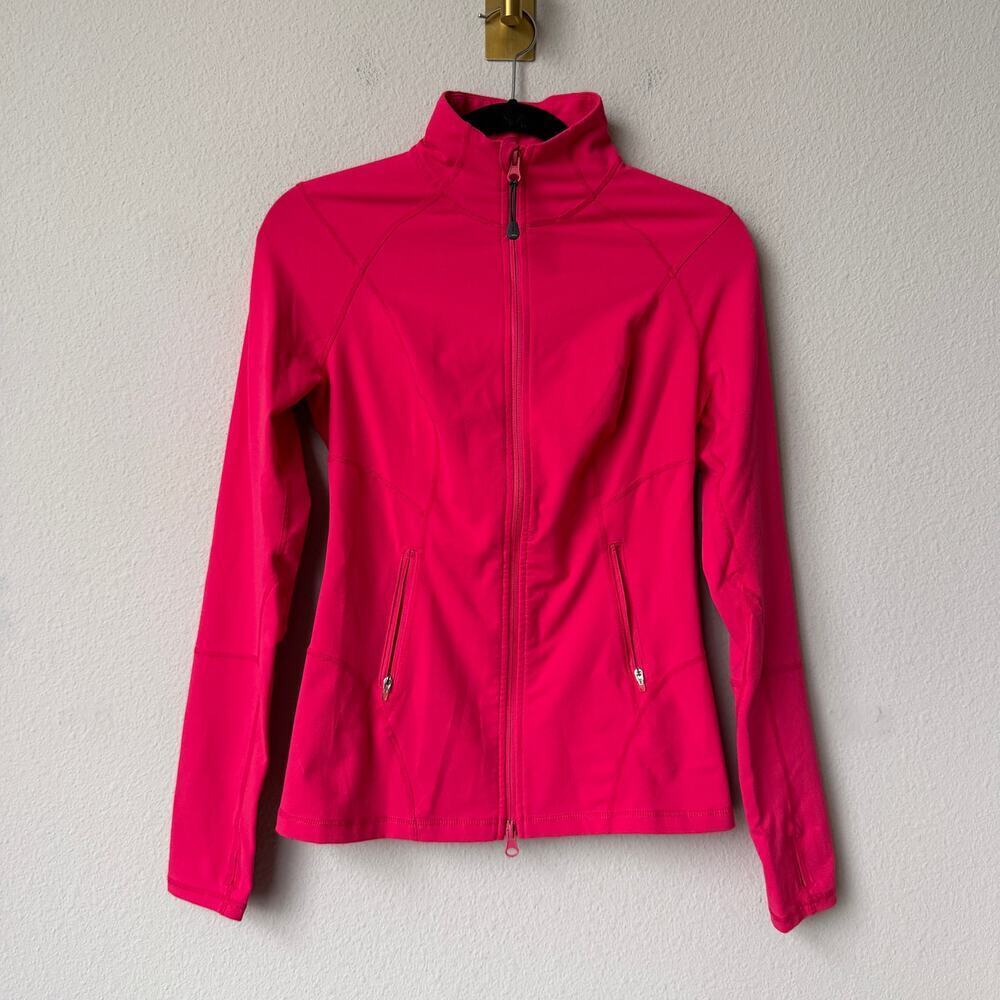 Zella Bright Red Full Zip Performance Jacket Size XS
